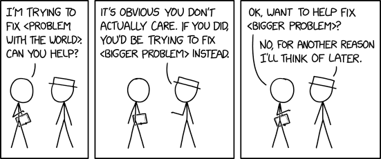 XKCD comic “2368: Bigger Problem” (published under a CC-BY-NC-2.5 license).